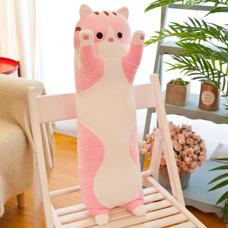 Мягкая игрушка Котик-сосиска Розовый 50 см от магазина akihaba.ru